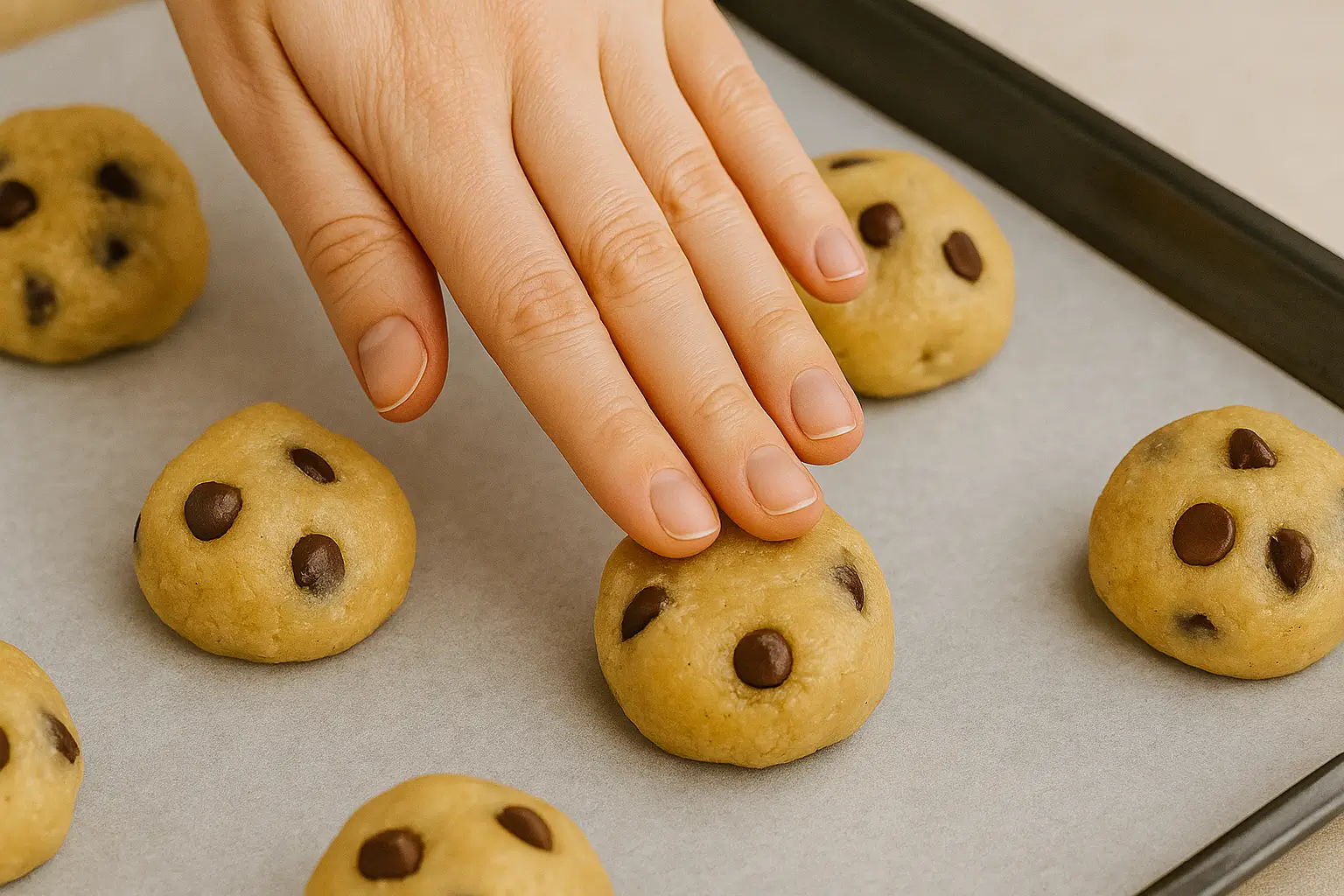 vegan chocolate chip cookies step 7